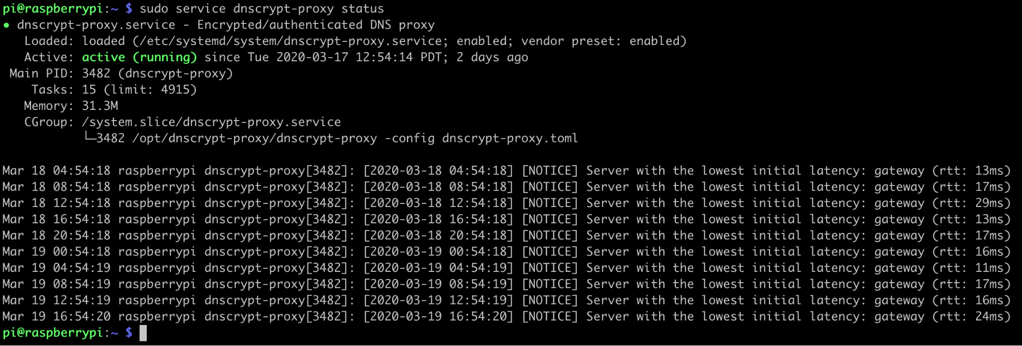 Deploying Gateway using a Raspberry Pi, DNS over HTTPS and Pi-hole