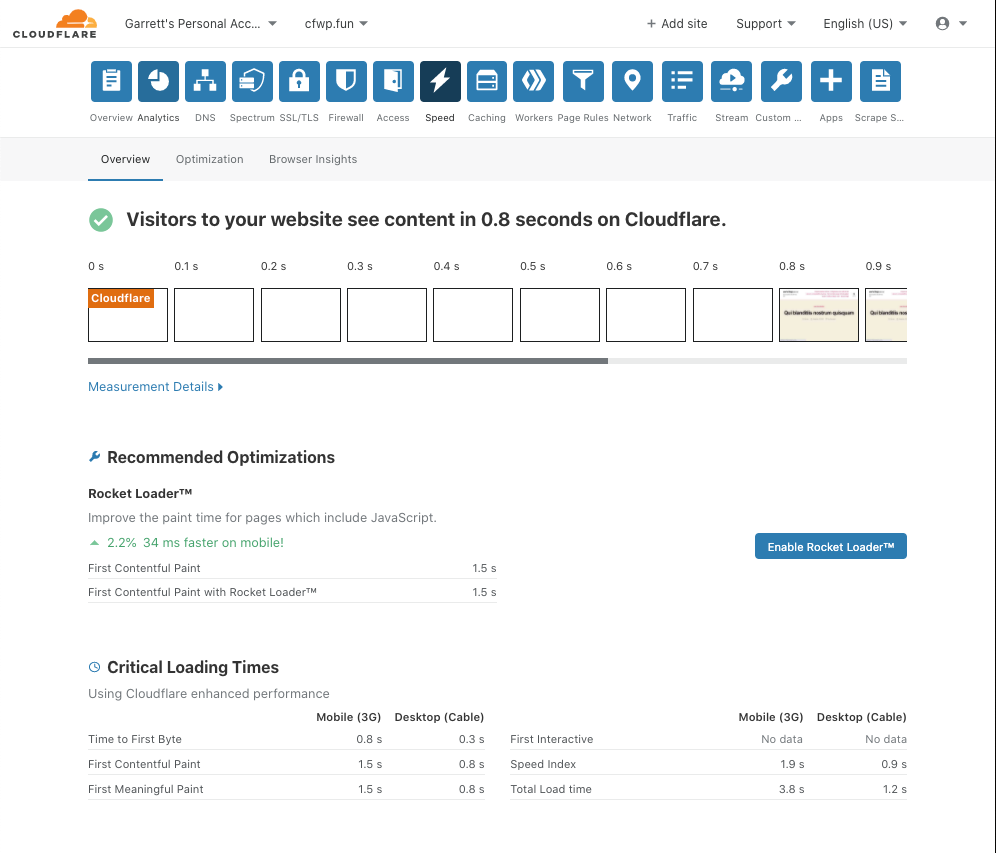 Cloudflare加速wordpress